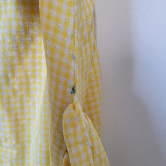 Osman Yousefzada Collective Yellow Plaid Ruffle Dress 2 - Picture 10 of 14
